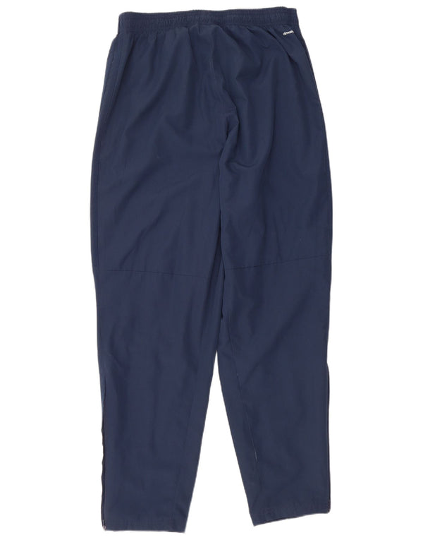 Damskie spodnie dresowe Adidas Climalite UK 14, duże granatowe, poliestrowe