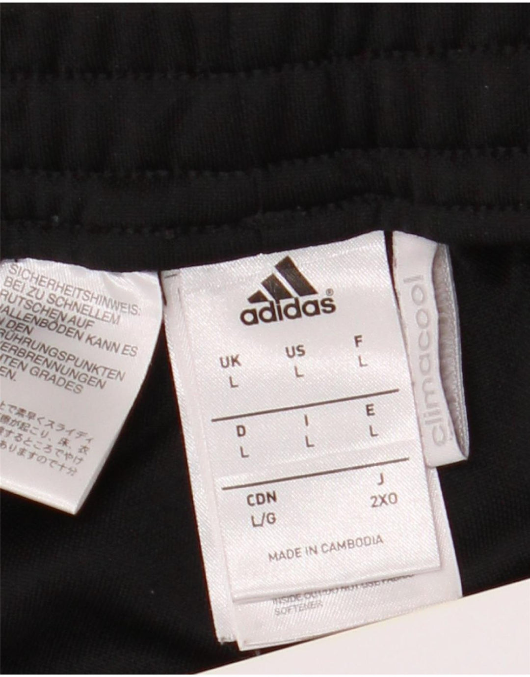 Męskie spodnie dresowe Adidas Climacool, duże, czarne, poliestrowe