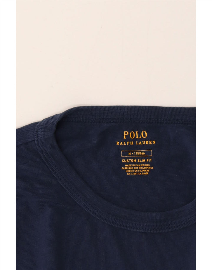 Polo Ralph Lauren Męski T-shirt z grafiką o dopasowanym kroju, średni granatowy