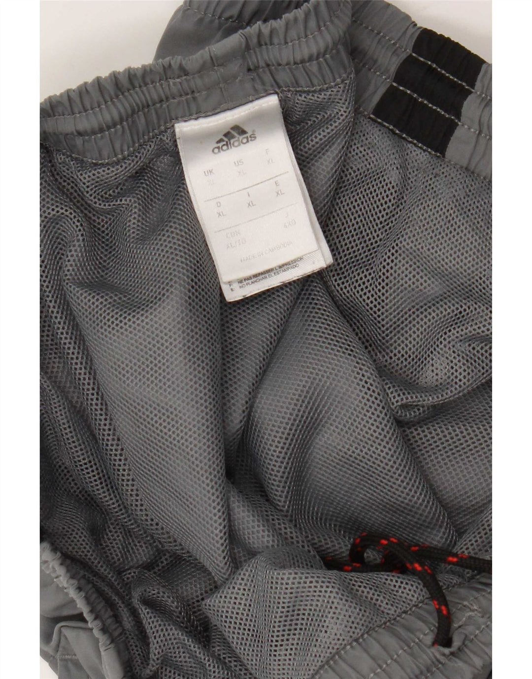 Adidas Męskie spodnie dresowe Joggers XL Szary poliester z blokami kolorów