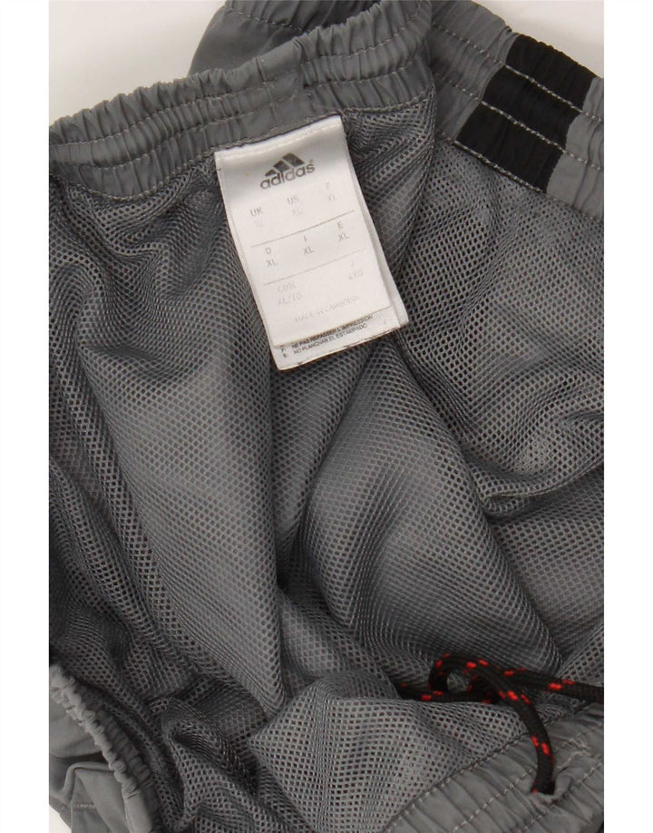 Adidas Męskie spodnie dresowe Joggers XL Szary poliester z blokami kolorów