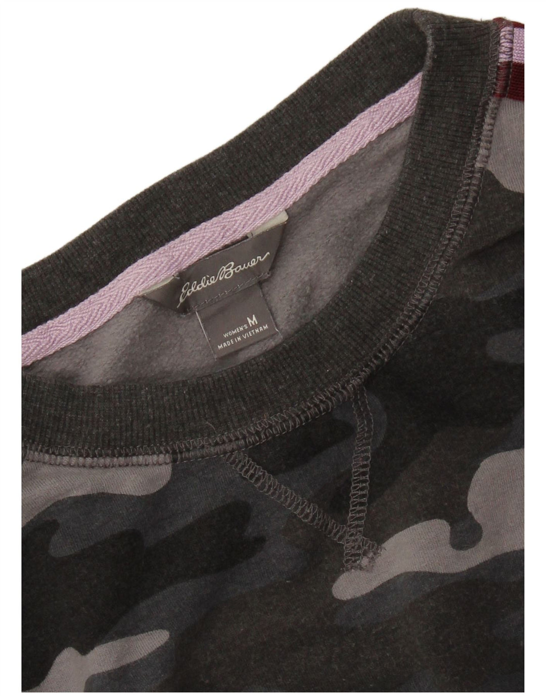 Damska bluza dresowa EDDIE BAUER UK 14 w średnim szarym kamuflażu