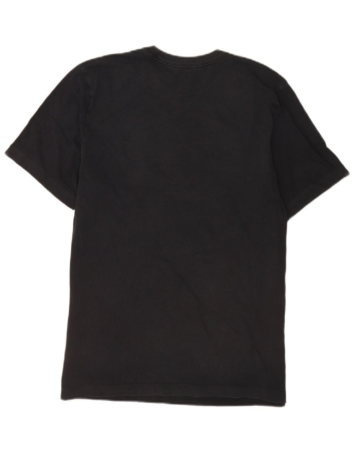 Męski T-shirt z grafiką Nike, średni czarny, bawełniany
