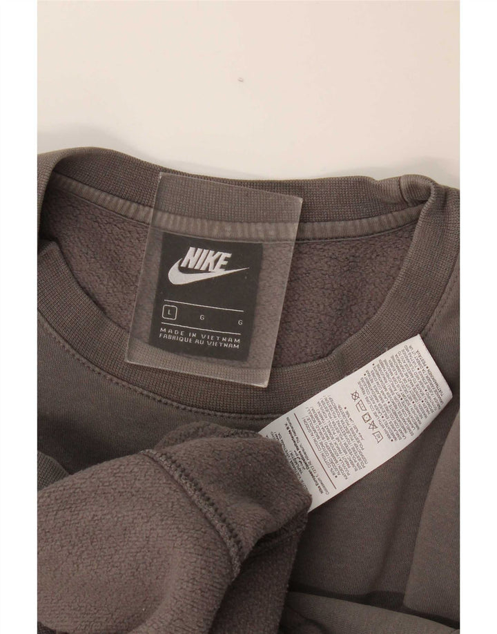 Męska bluza dresowa Nike, duża, szara, bawełniana