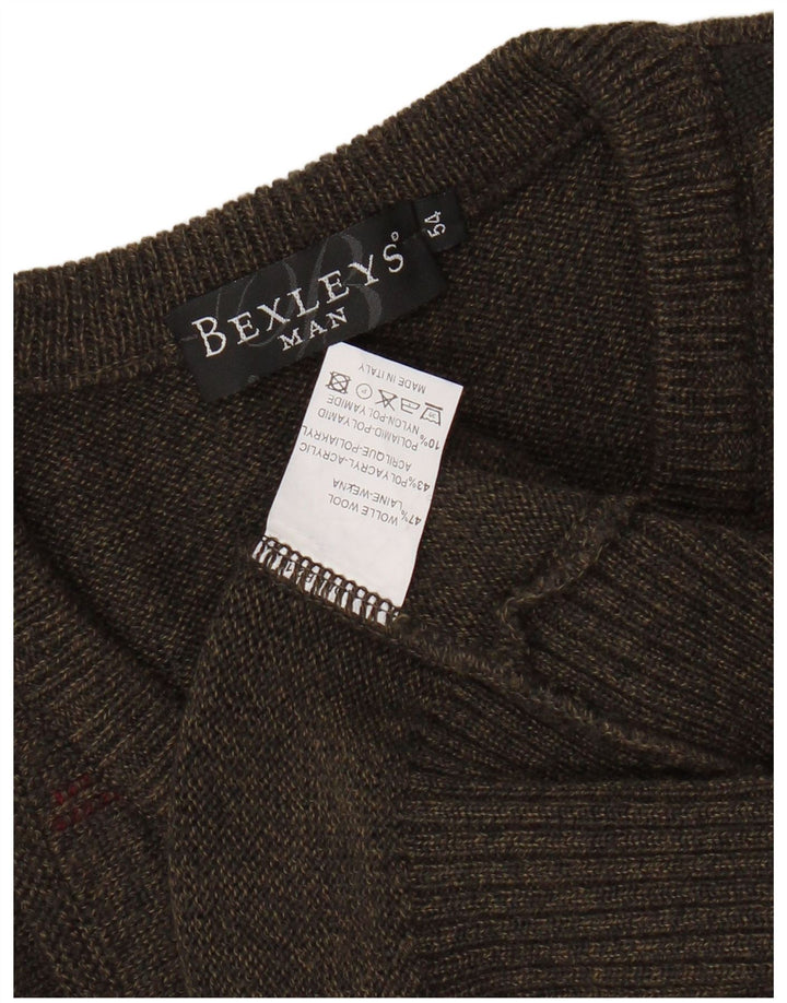 Męski podkoszulek BEXLEYS IT 54 XL, wełniany w brązowe paski