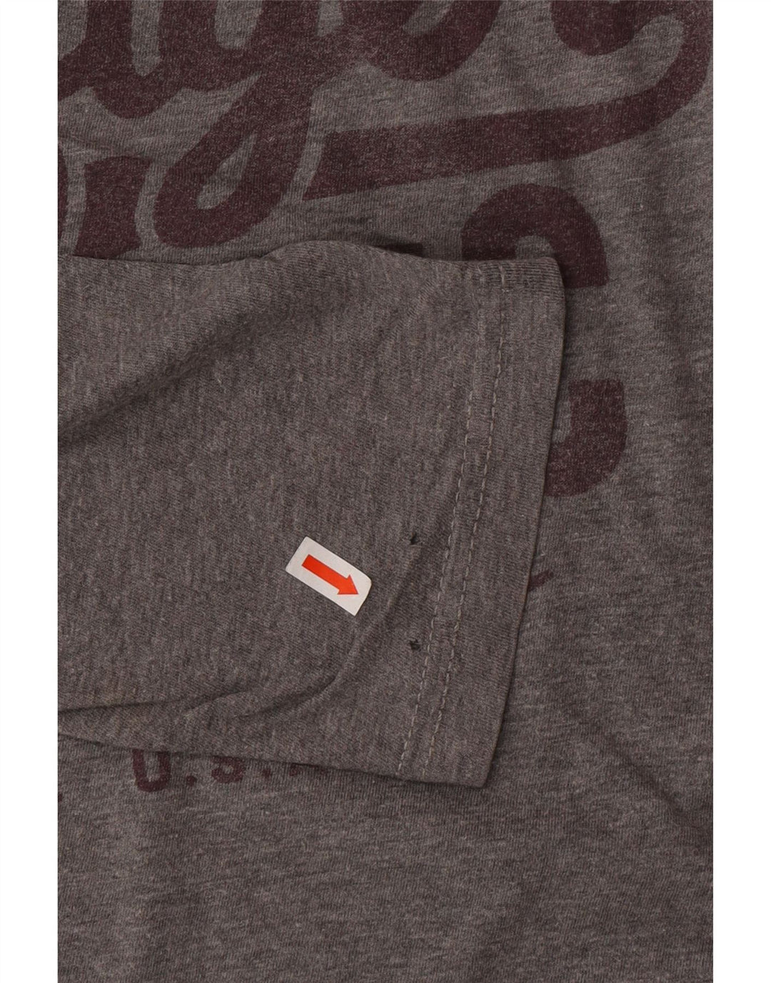 Męski top graficzny TOMMY HILFIGER z długim rękawem, duży, szary, bawełniany