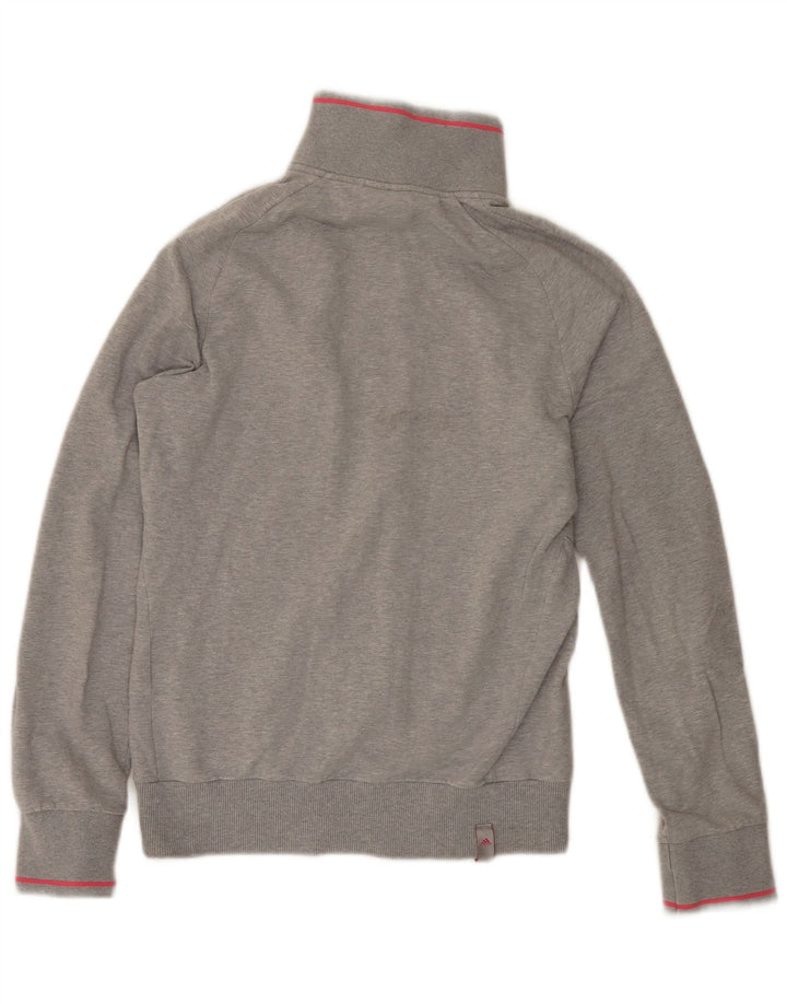 Damska kurtka dresowa Adidas UK 10, mała, szara bawełna