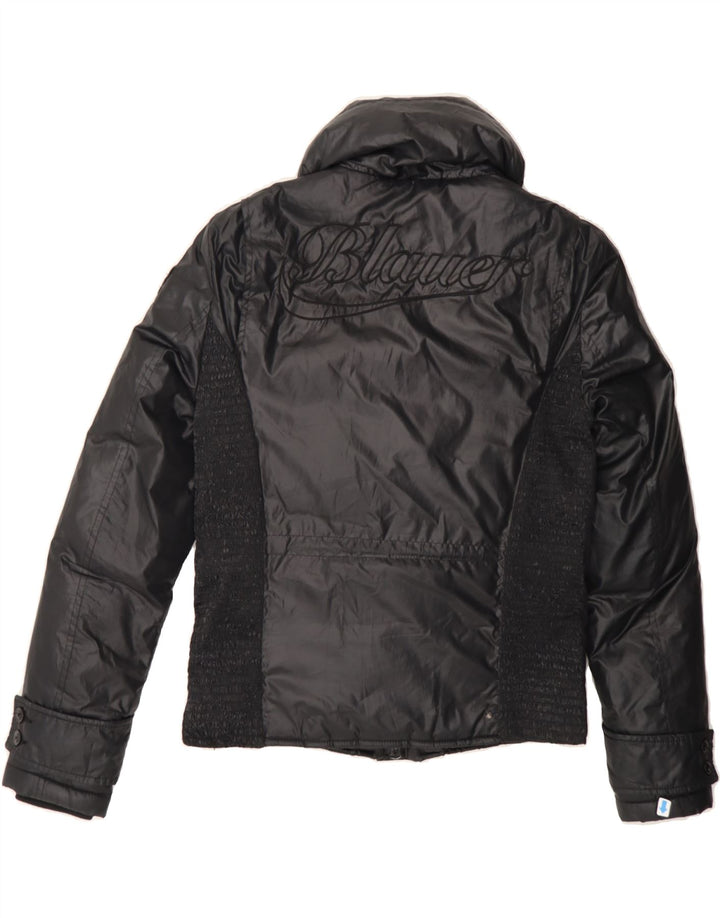 BLAUER Womens Padded Jacket UK 10 Small Black Polyester Vintage Blauer and Second-Hand Blauer from Messina Hembry 