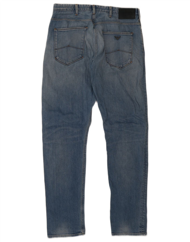 Armani Męskie J06 Slim Jeans W9 L32 Niebieskie bawełniane