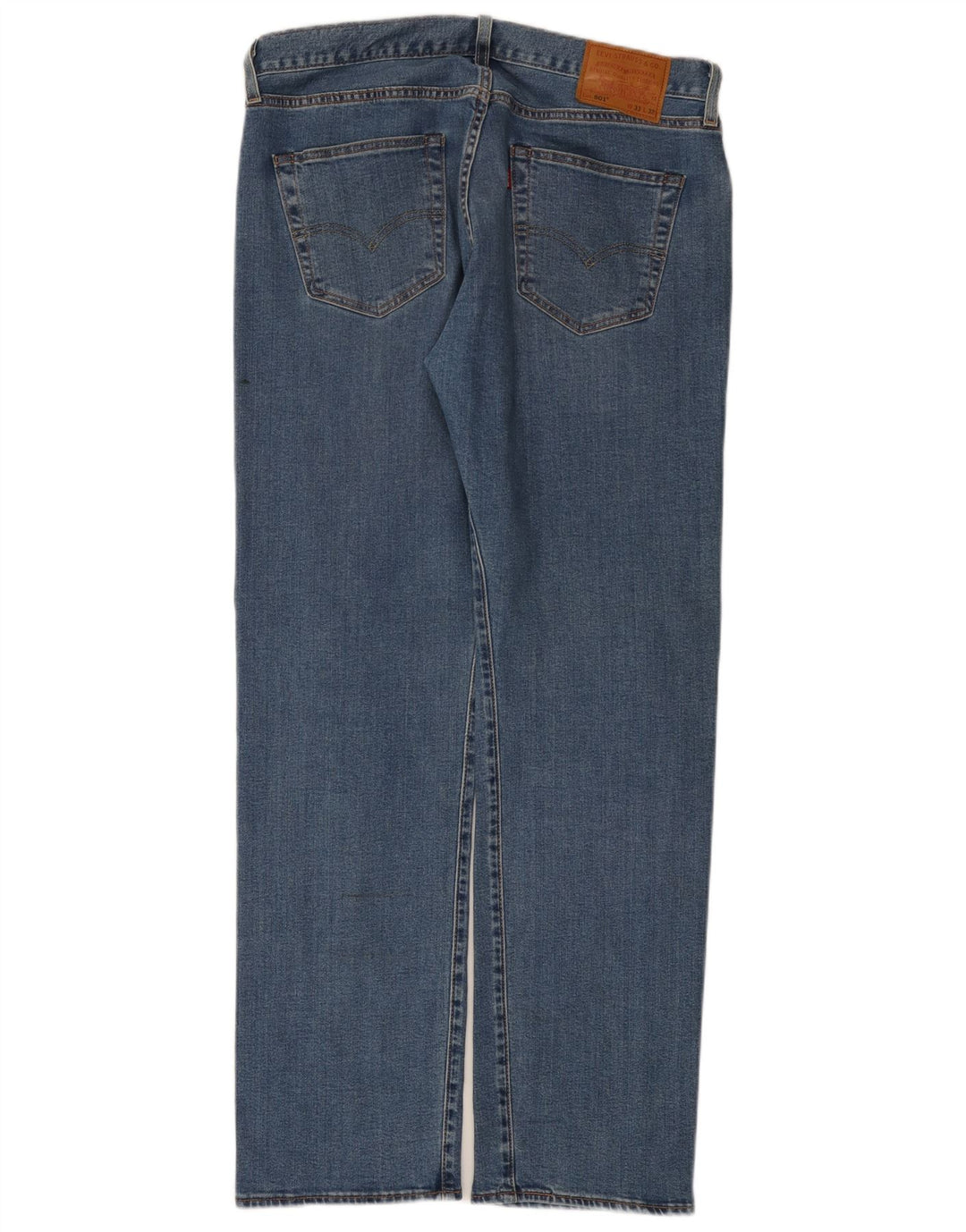 Męskie jeansy Levi's 501 Straight W33 L32 Niebieskie bawełniane