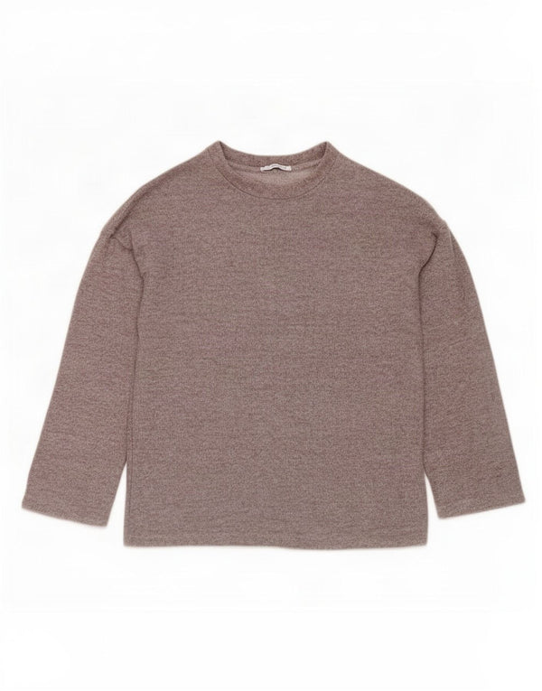 Damska koszulka Zara Trafaluc Oversize z długim rękawem UK 10 Small Brown