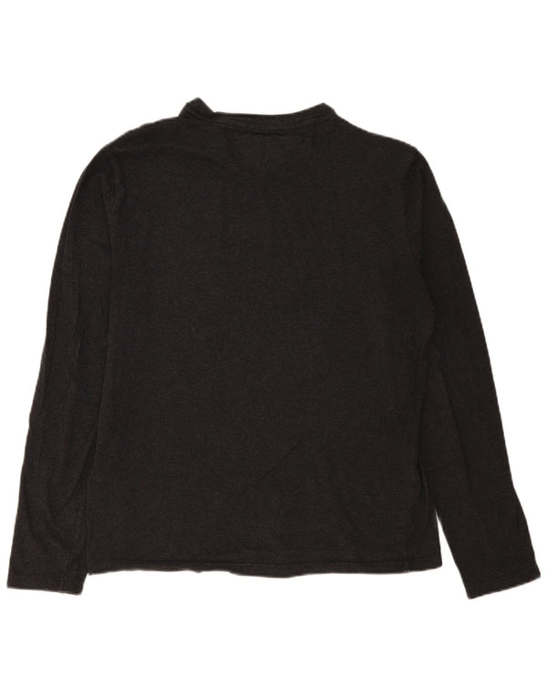 Męski top Tommy Hilfiger z długim rękawem, średnioszary, bawełniany