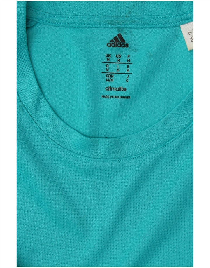 Adidas Męska koszulka Climalite Top średni turkus