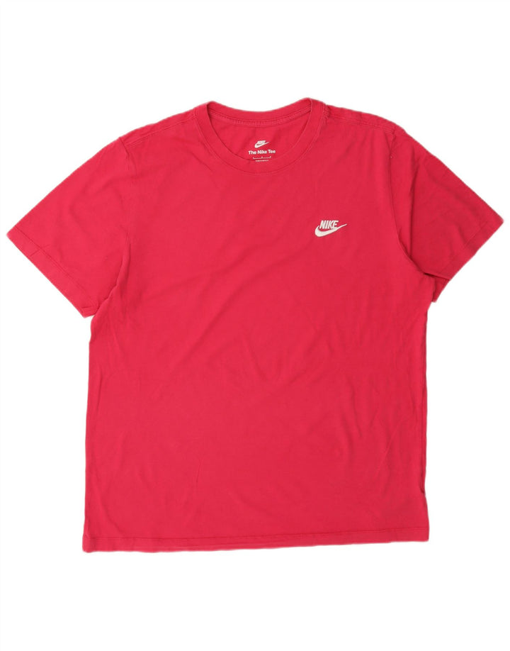 Damski T-shirt Nike, duży, różowy, bawełniany