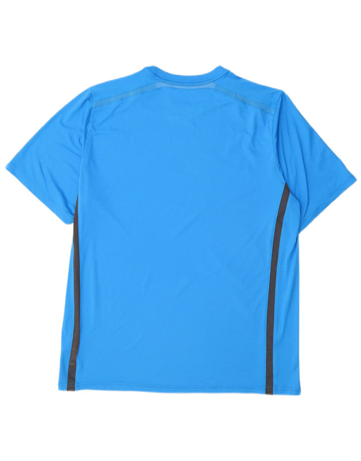 Męski T-shirt NIKE Dri Fit, XL, niebieski, poliester