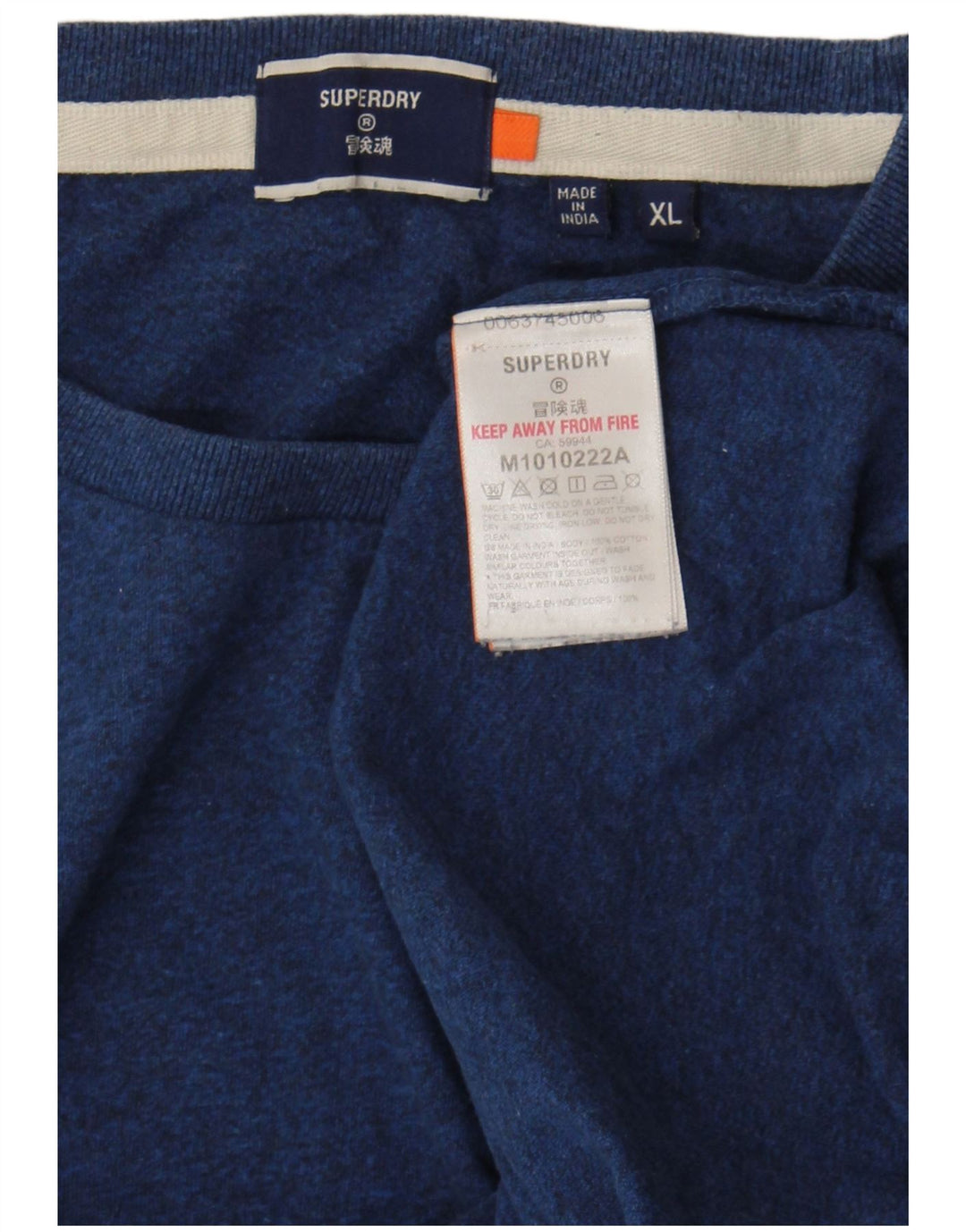 T-shirt męski Superdry Top XL, granatowy, bawełniany
