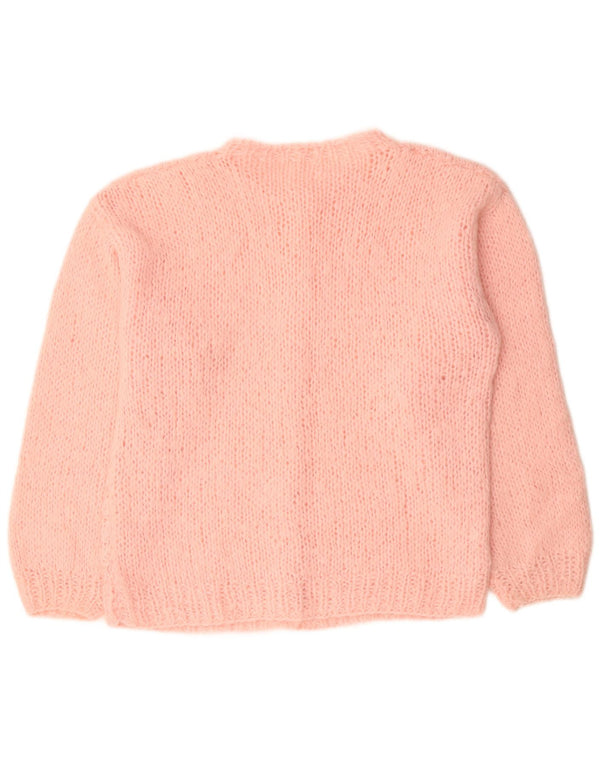 Sweter damski VINTAGE UK 18 XL, różowy akryl