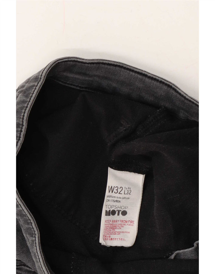 Damskie krótkie jeansy Topshop W32 L25 Szara bawełna