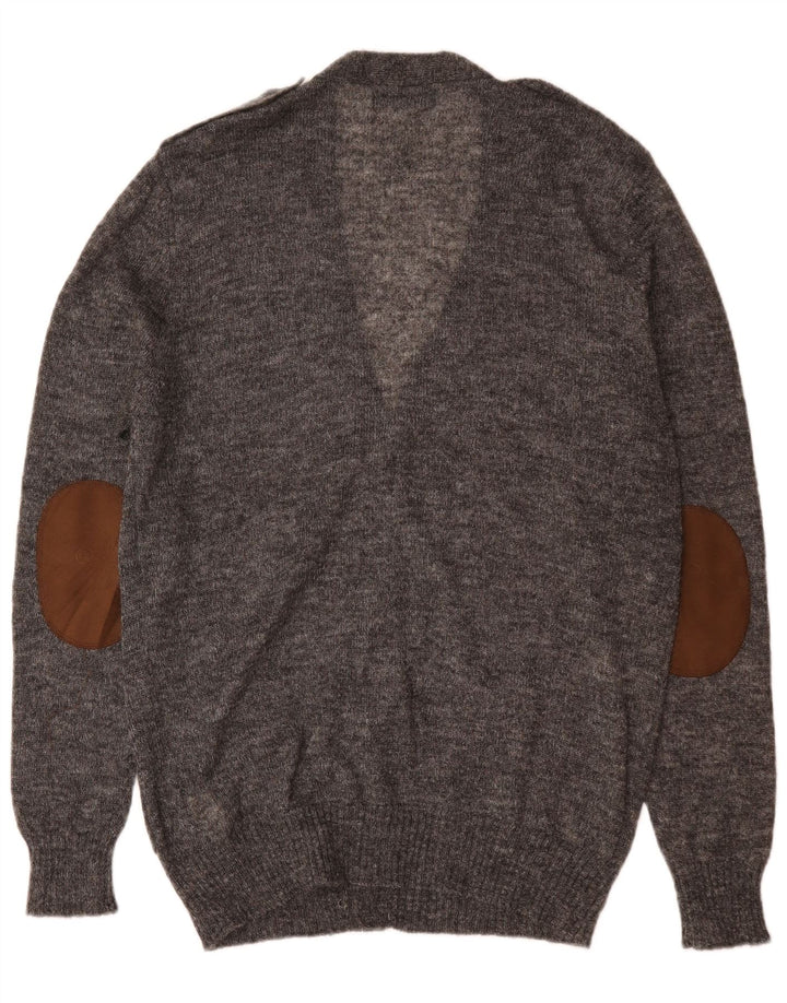 Zara Męski sweter rozpinany XL Szary, nakrapiany akryl