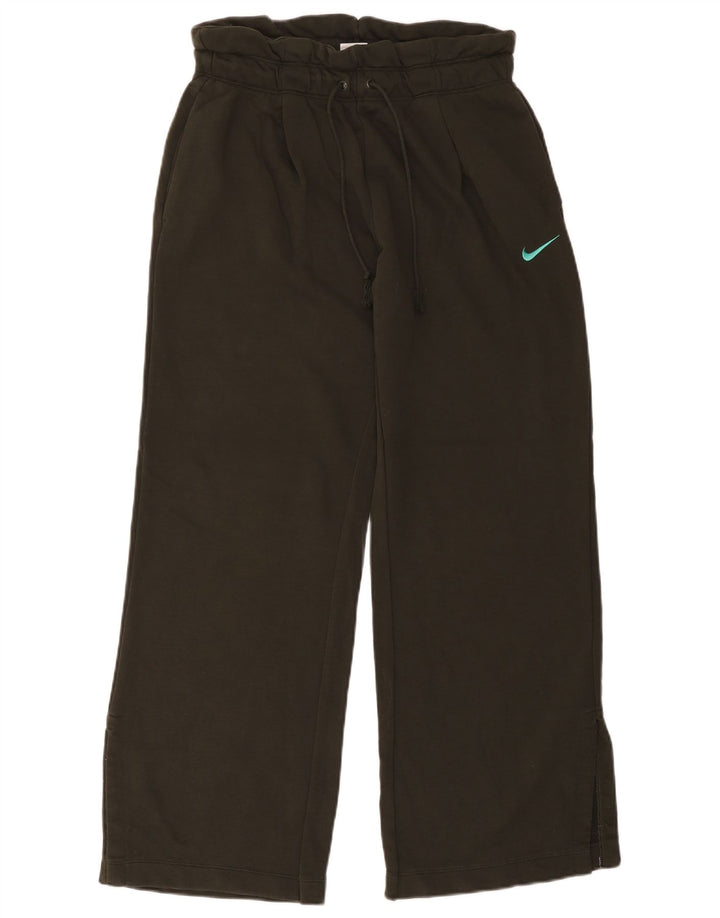 Męskie spodnie dresowe Nike z szeroką nogawką, średnia bawełna khaki