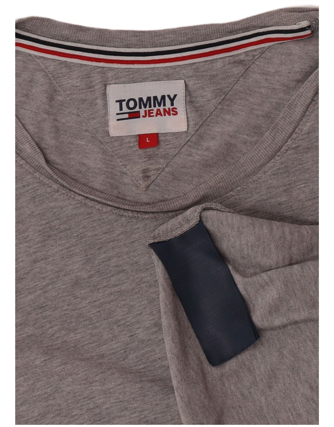 T-shirt męski Tommy Hilfiger, duży, szary, bawełniany