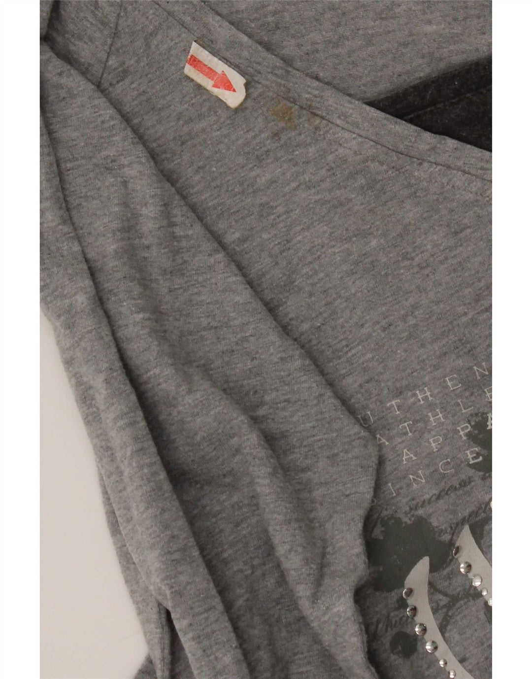 Damska koszulka Champion Heritage Fit Graphic Top z długim rękawem UK 12 Medium Grey