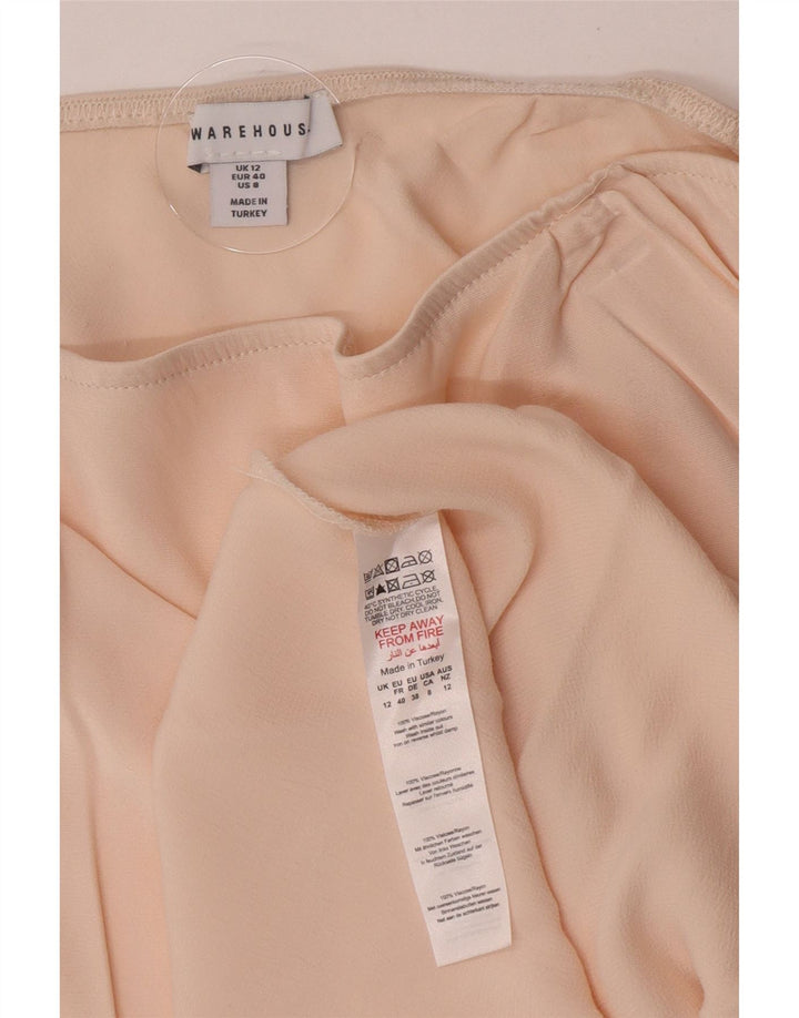 Damska spódnica maxi Warehouse UK 12 Medium W28 Beżowa wiskoza