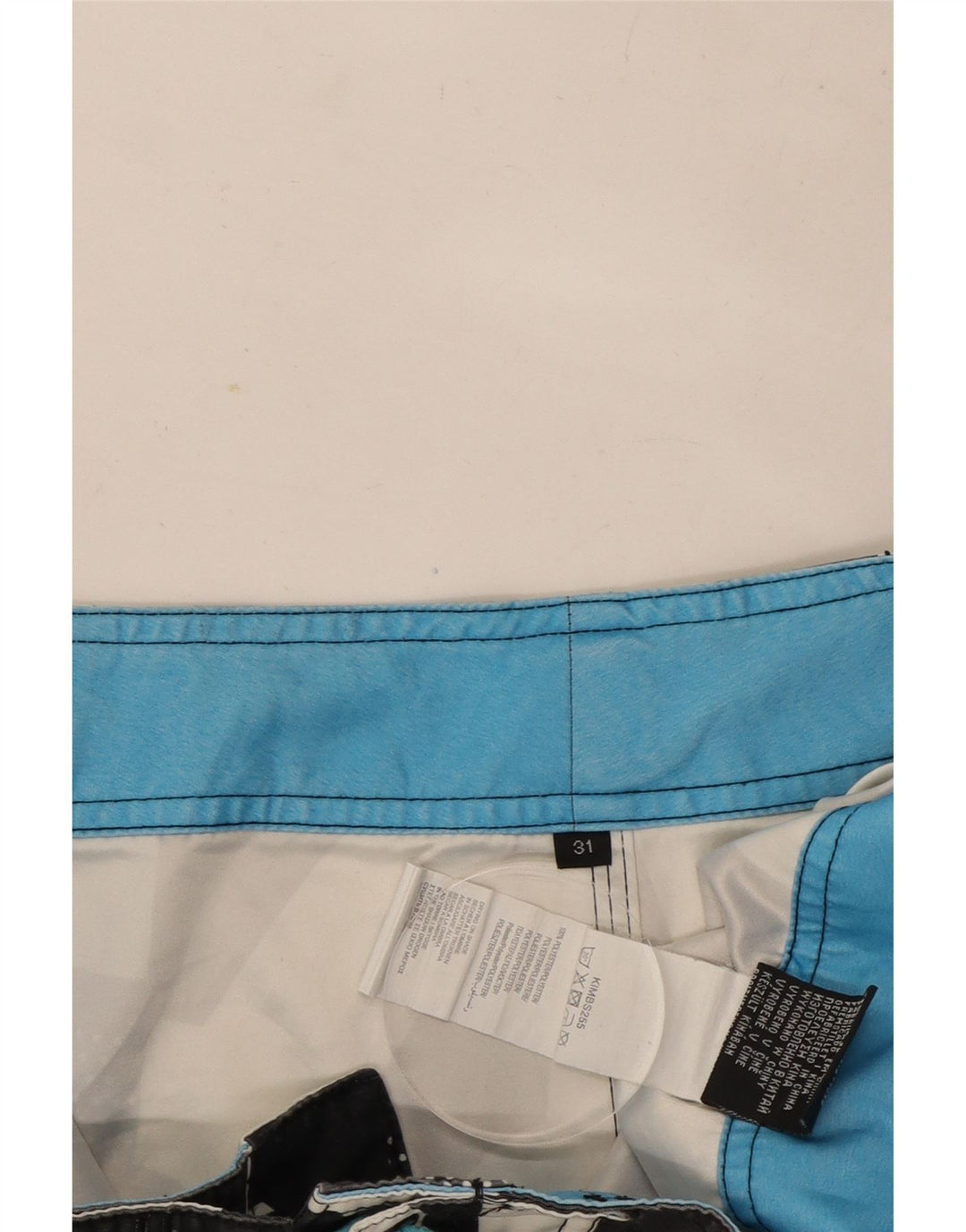 Męskie spodenki kąpielowe Quiksilver z grafiką, średni czarny poliester