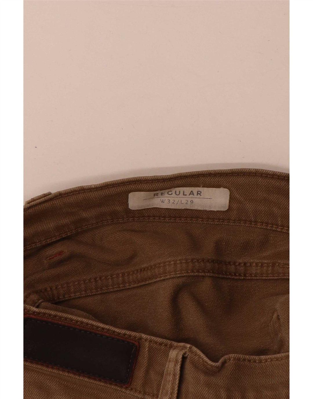 Męskie jeansy Marks & Spencer Regular Straight W32 L29 Beżowa bawełna