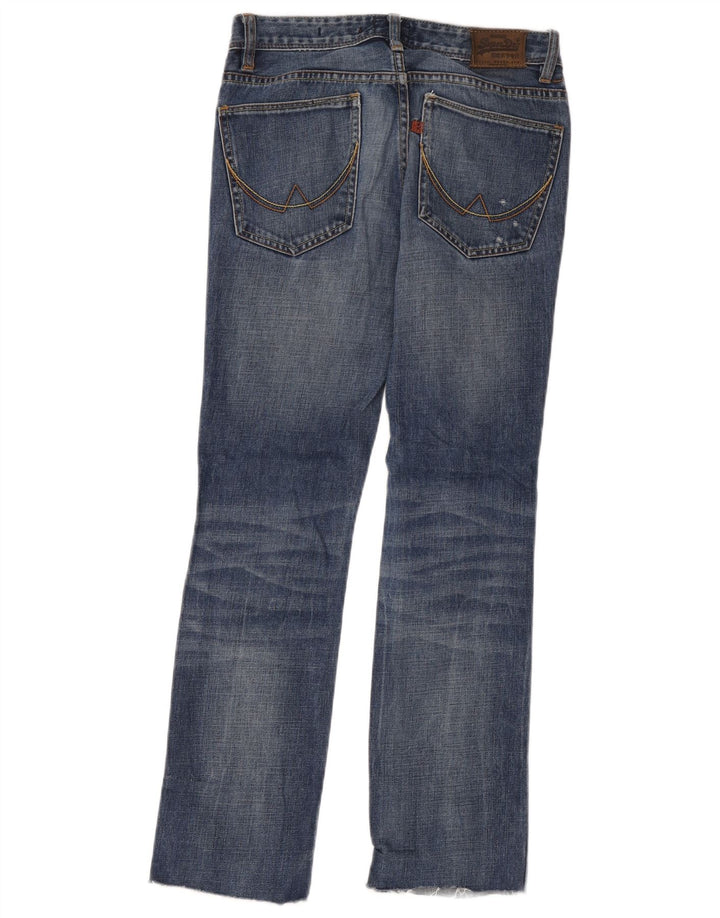 Damskie jeansy Superdry w trudnej sytuacji W28 L32, niebieska bawełna
