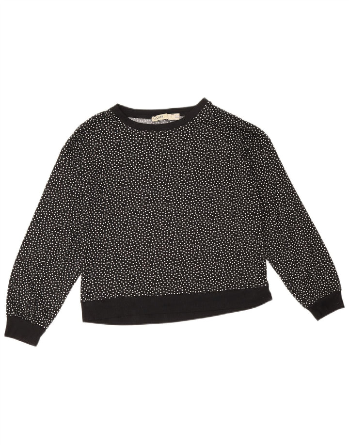 Damski sweter oversize Oasis Crop UK 10, małe czarne kropki