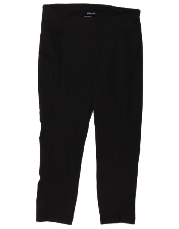 Columbia Womens Capri Leggings UK 12 Medium Navy Blue Polyester