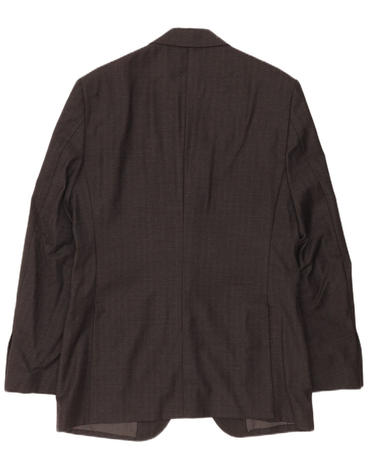 DOLCE & GABBANA Męska marynarka zapinana na 2 guziki, UK 38, średnia szara kratka