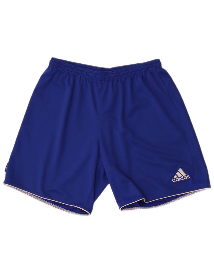 Adidas Chłopięce Spodenki Sportowe Climalite 11-12 Lat Średni Niebieski Poliester