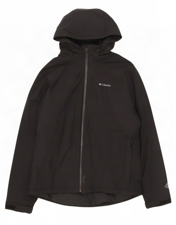 Męska kurtka wiatrówka z kapturem Columbia UK 44 2XL Czarny nylon