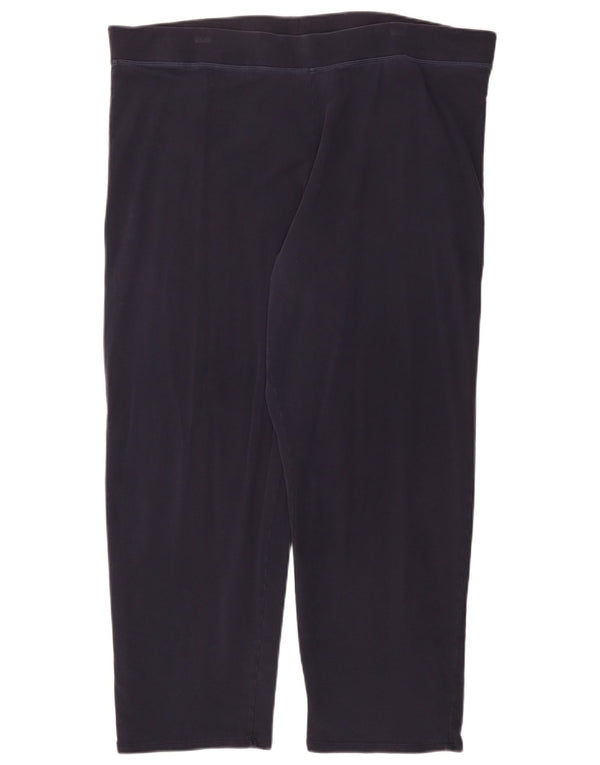Legginsy damskie Marks & Spencer UK 24 4XL Granatowe, bawełniane