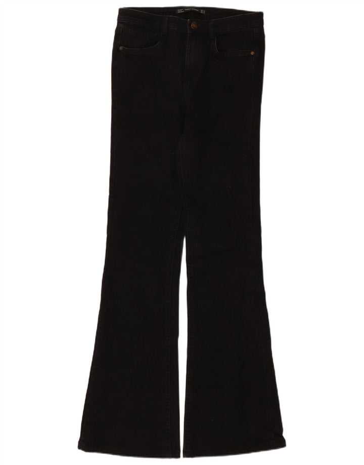Damskie jeansy rozkloszowane Zara EU 36 XS W26 L32 Czarne
