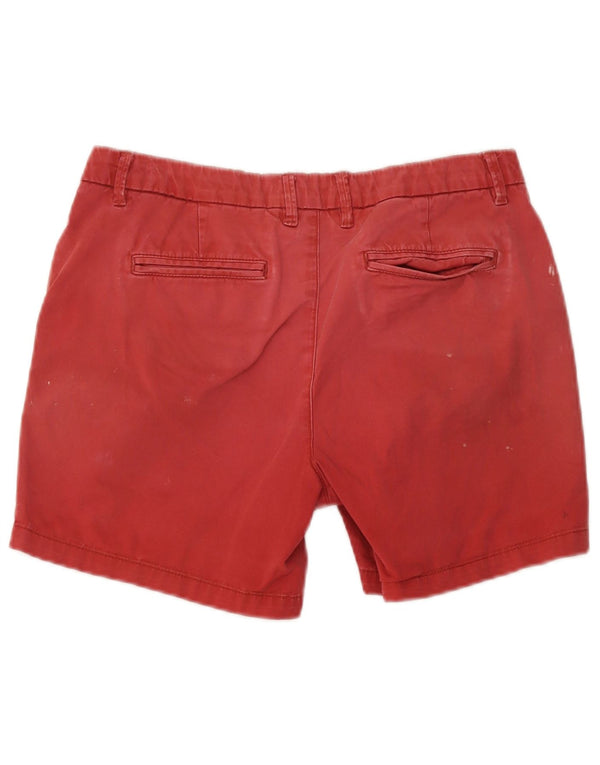 Damskie spodenki Chino Fat Face UK 10 Small W32 Czerwone bawełniane