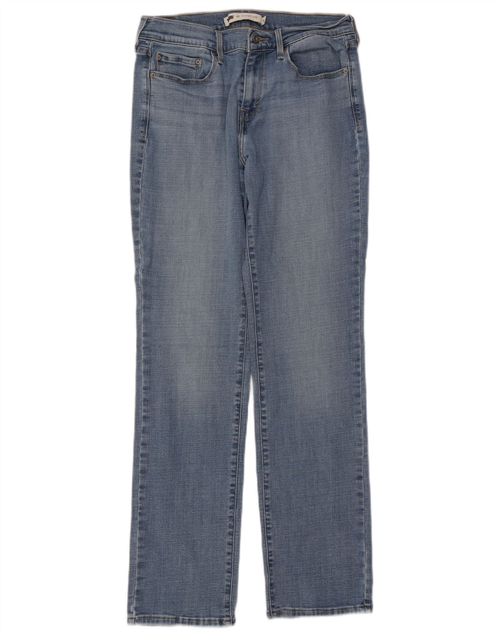 LEVI'S Womens 505 Straight Jeans US 8 Medium W27 L30 Blue