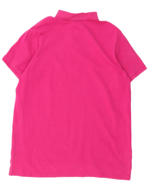Polo Ralph Lauren Męska koszulka polo o dopasowanym kroju XL, różowa, bawełniana