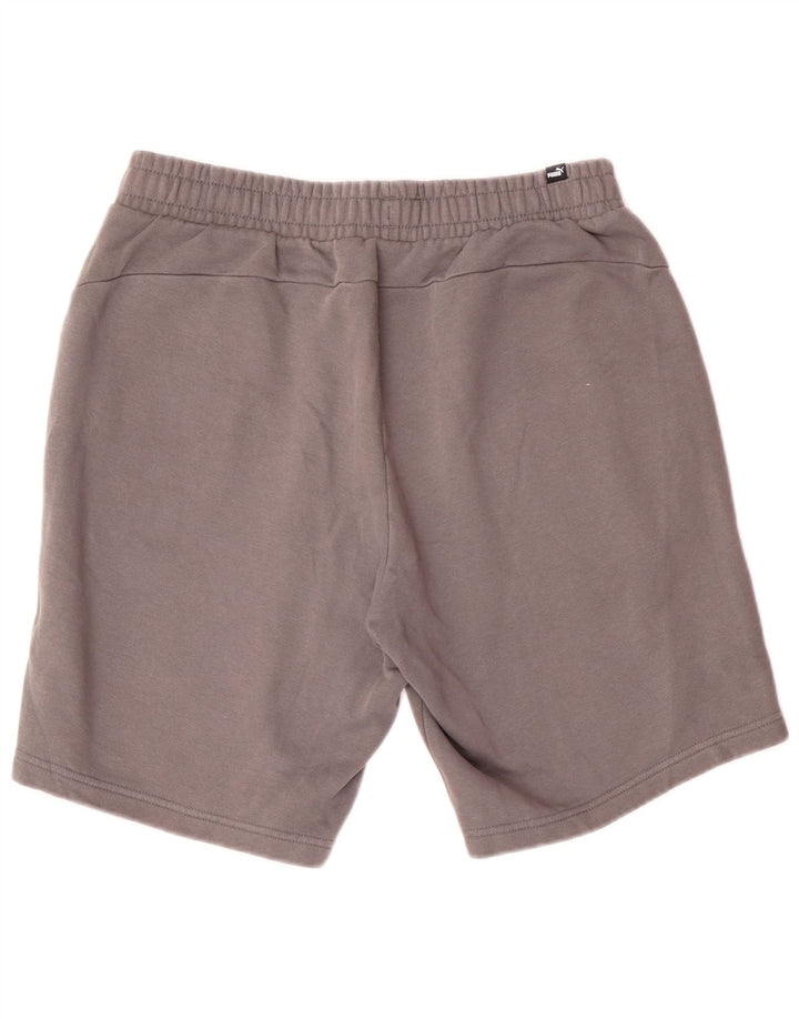 Męskie spodenki sportowe Puma z grafiką, duże, szare, bawełniane