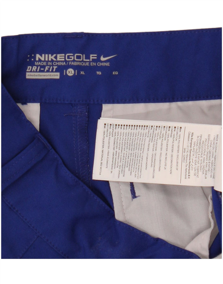 Męskie spodnie chino Nike Dri Fit Straight XL W34 L29 Niebieski poliester