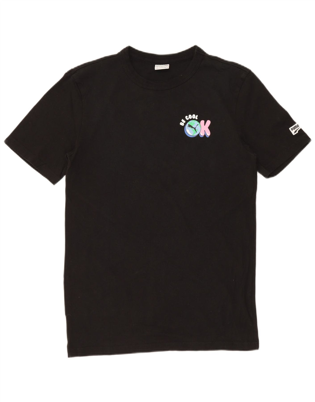 Męska koszulka z grafiką PUMA Top XS, czarna, bawełniana