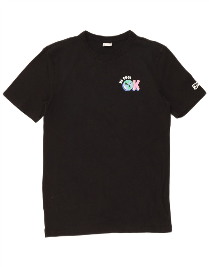 Męska koszulka z grafiką PUMA Top XS, czarna, bawełniana