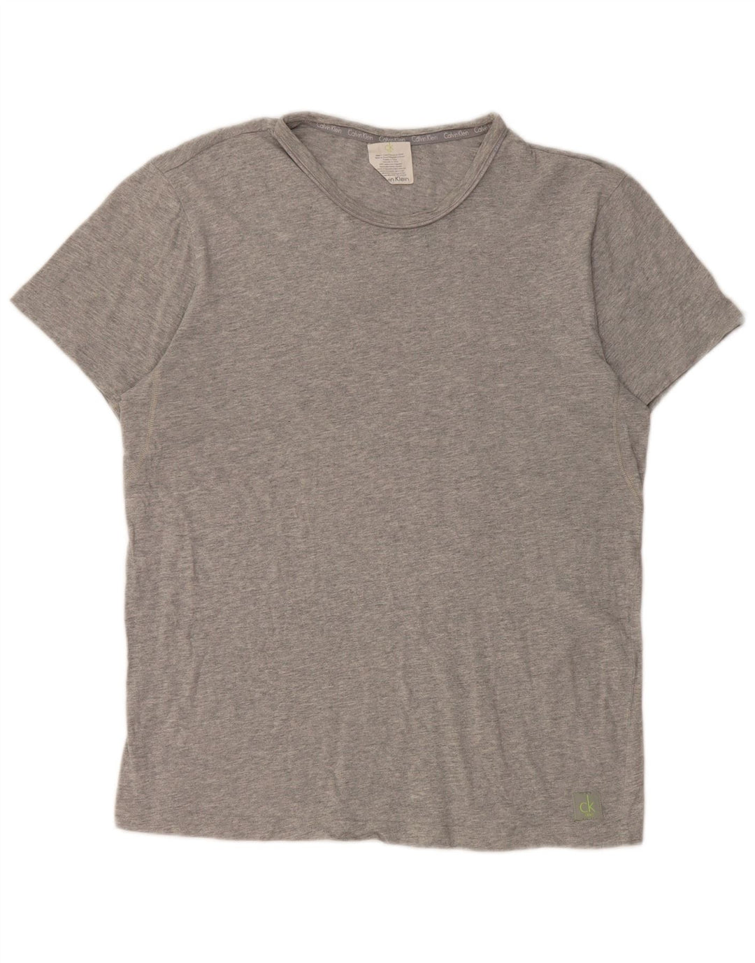 Męska koszulka T-shirt Calvin Klein, średnia szara bawełniana nakrapiana