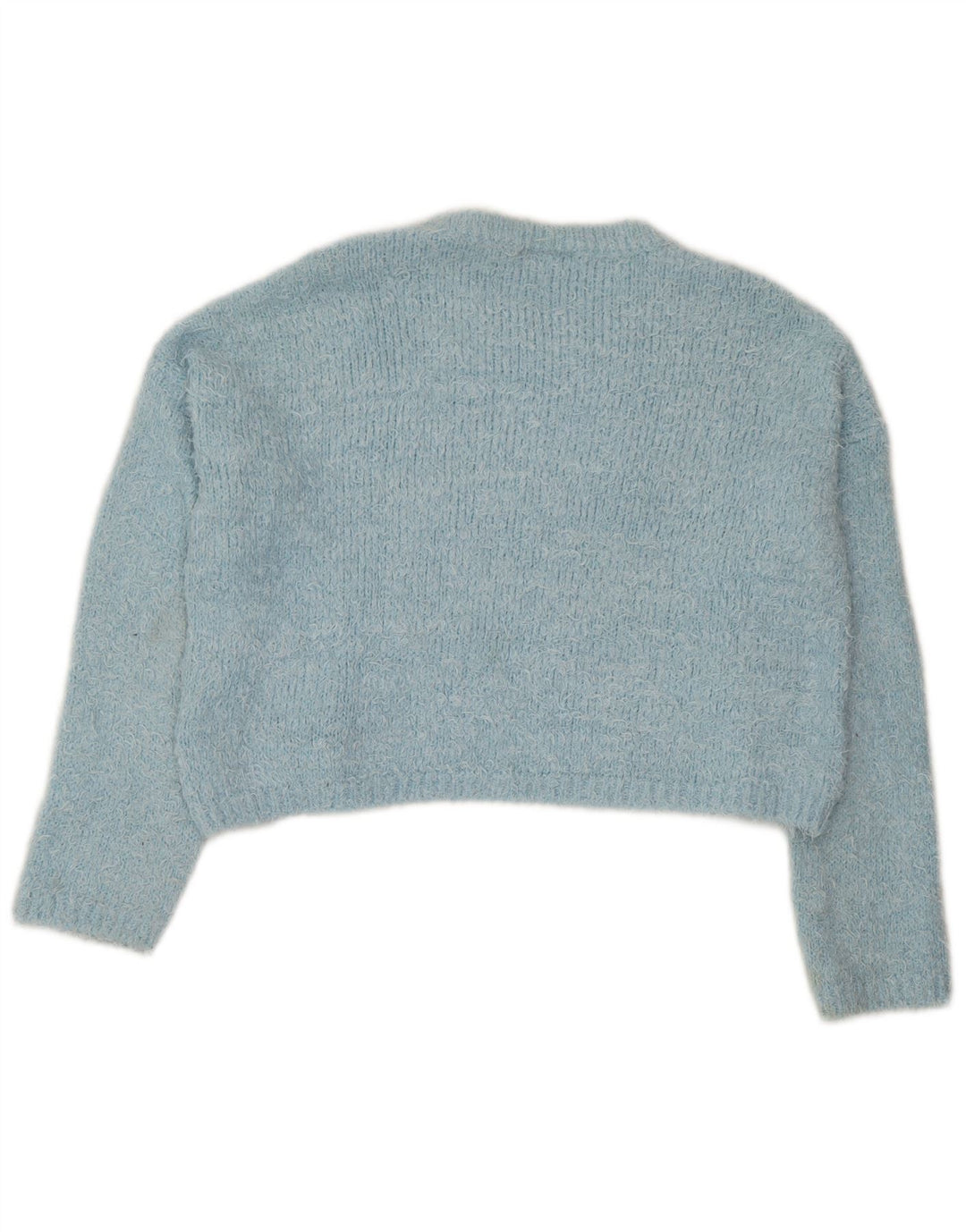 Topshop damski sweter z okrągłym dekoltem, UK 12, średni niebieski poliester