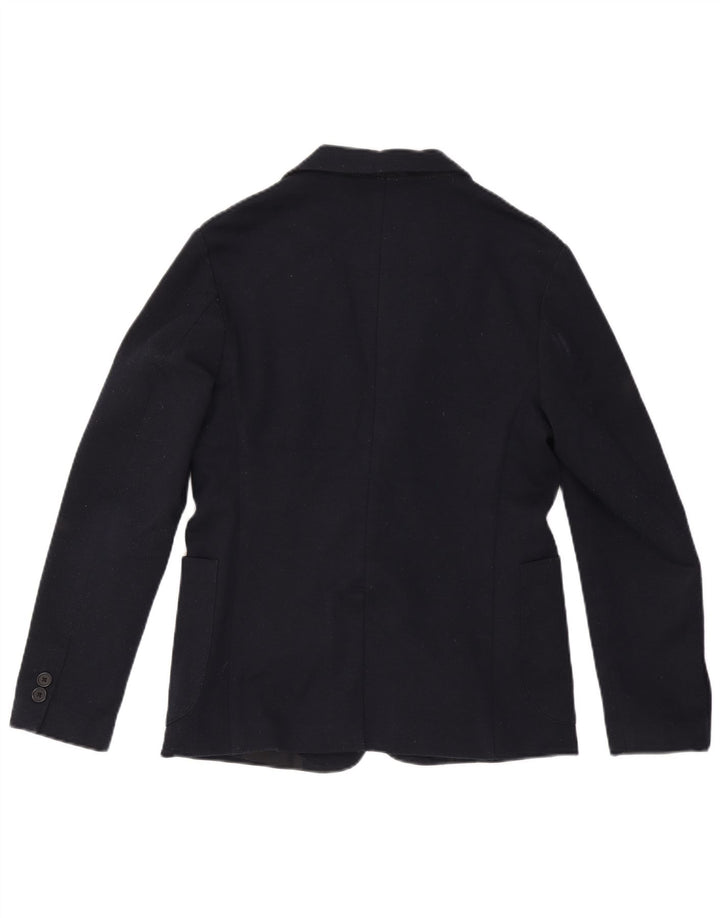 Męska marynarka Zara zapinana na 2 guziki UK 38, średni granatowy poliester