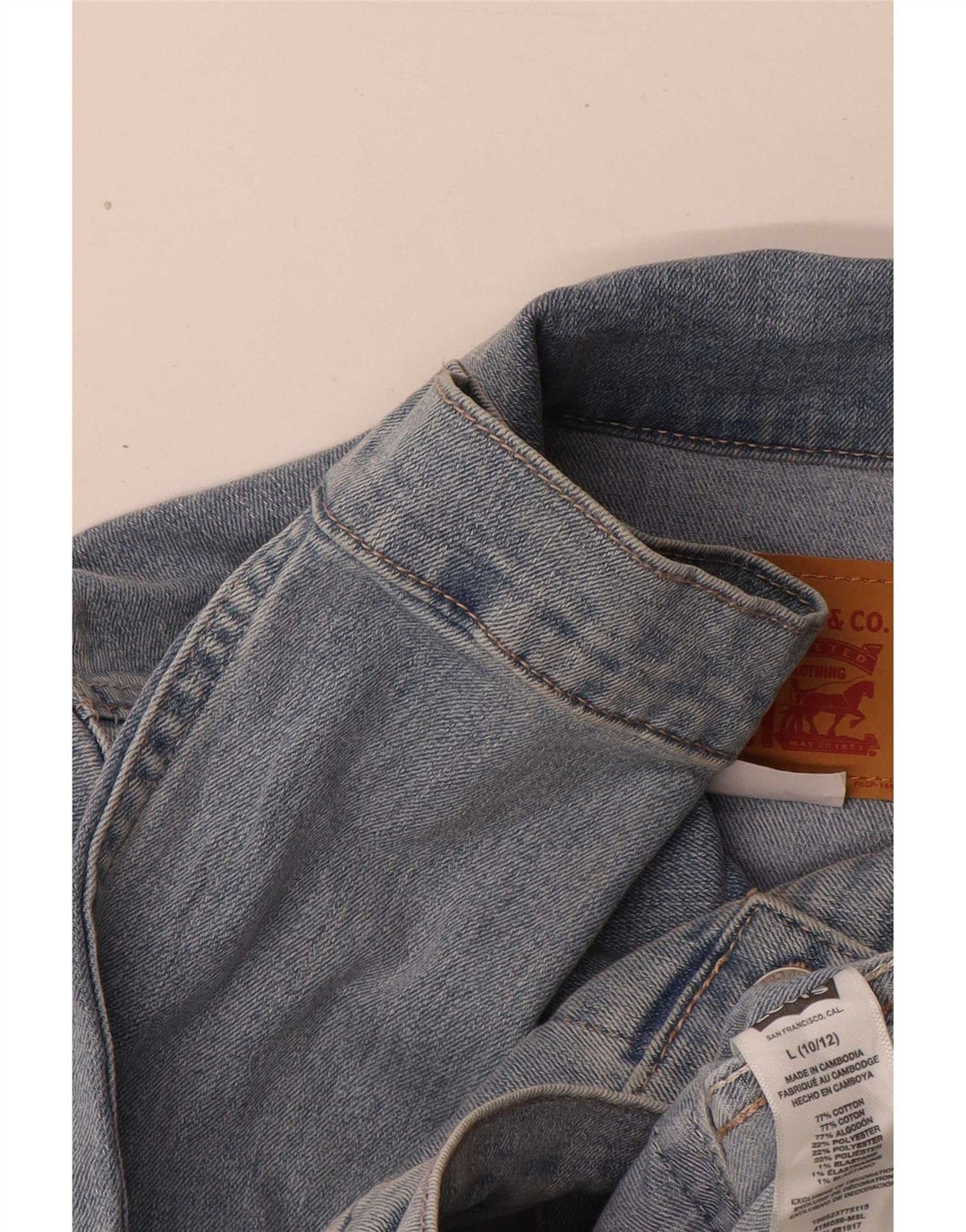 Kurtka dżinsowa Levi's dziewczęca na 10-11 lat, duża, niebieska, bawełniana