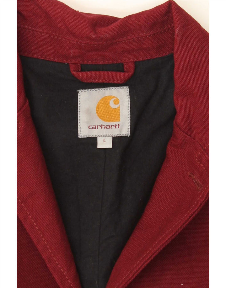 Męska marynarka Carhartt zapinana na 3 guziki UK 40, duża, bordowa