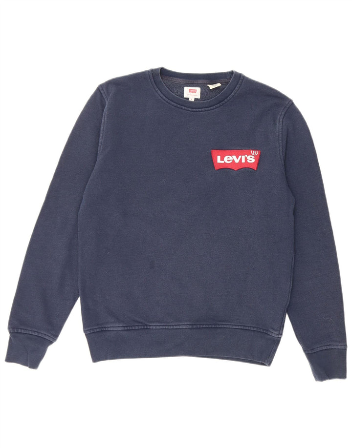 Męska bluza Levi's Sweter, mała, granatowa, bawełniana